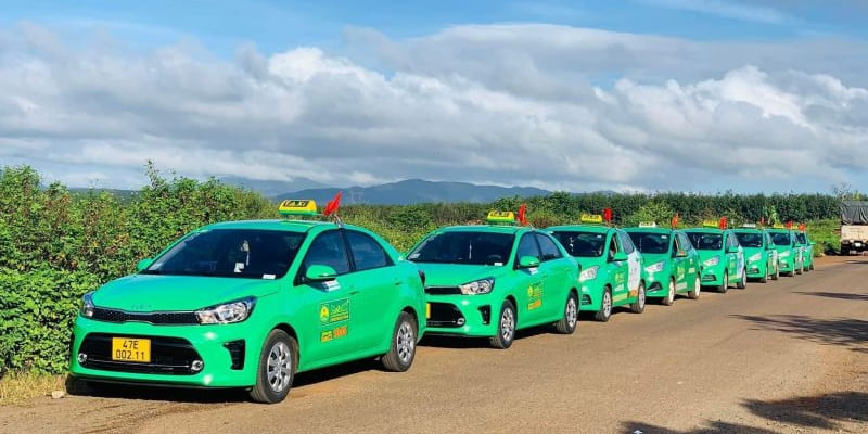 Taxi Mai Linh BMT được biết đến với đội xe lớn và đa dạng